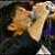 Eric drinking beer a la Stone Cold.