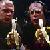 HBK and HHH eating bananas.