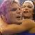 Lita with a headlock on Jeff.