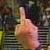 Stone Cold flipping the bird.